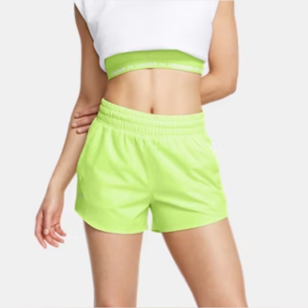 NWT, Under Armour, UA‎ Vanish Women’s 3” Short, XS, Morph Green-304 - Picture 3 of 4